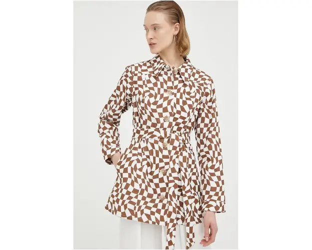 Résumé geaca femei, culoarea maro, de tranzitie