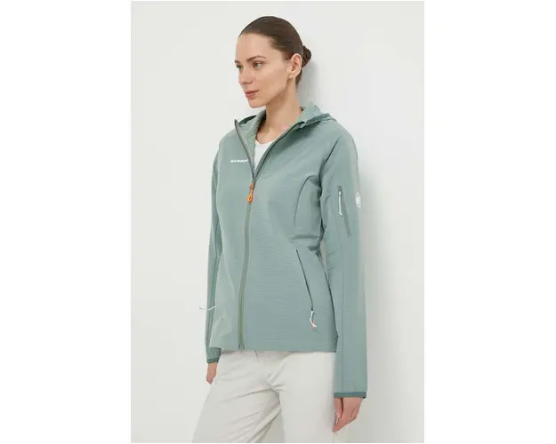 Mammut hanorac Madris Light culoarea verde
