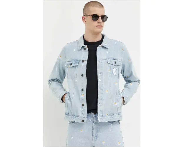 Karl Kani geaca jeans barbati, de tranzitie