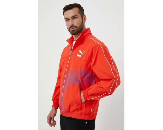 Puma geaca barbati, culoarea portocaliu, de tranzitie