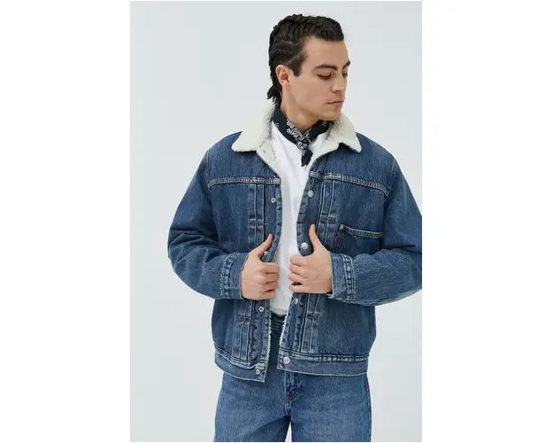 Levi's geaca jeans barbati, de tranzitie, oversize