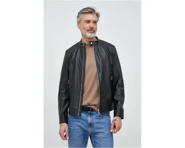 Sisley geaca barbati, culoarea negru, de tranzitie