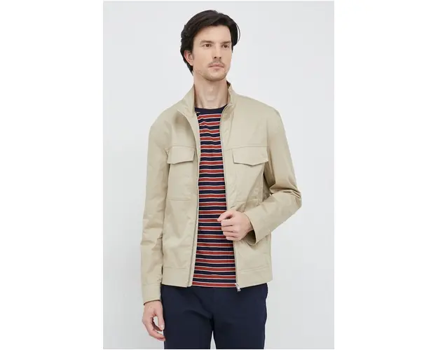 Sisley geaca barbati, culoarea bej, de tranzitie