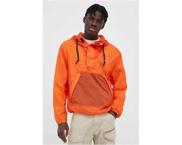 G-Star Raw geaca barbati, culoarea portocaliu, de tranzitie, oversize