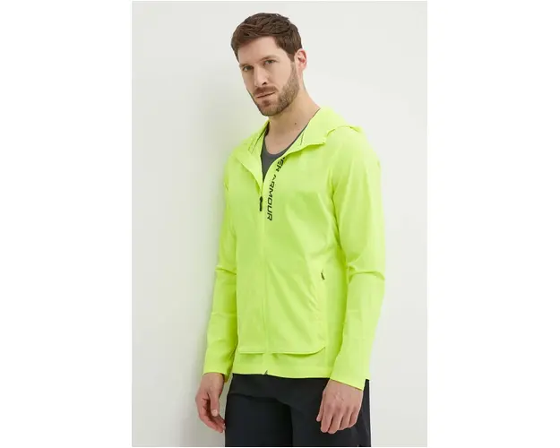 Under Armour jacheta de alergare OutRun The Storm culoarea galben