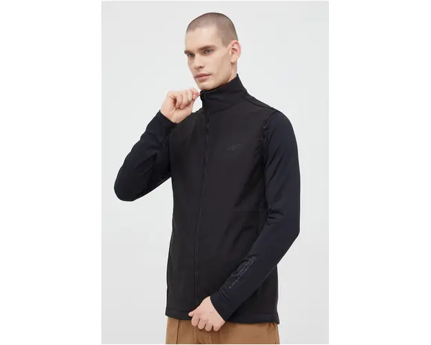 4F vesta sport culoarea negru, de tranzitie