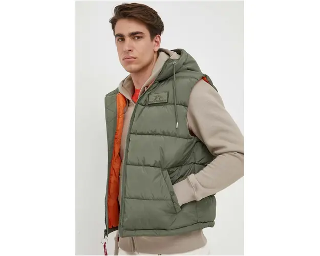 Alpha Industries vesta barbati, culoarea verde, de iarna 118110.01-SageGreen