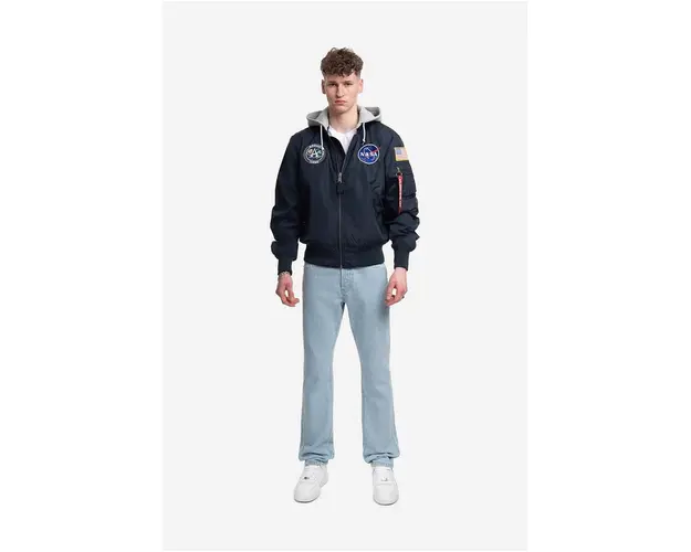 Alpha Industries geaca barbati, culoarea bleumarin, de tranzitie 136106.07-navy