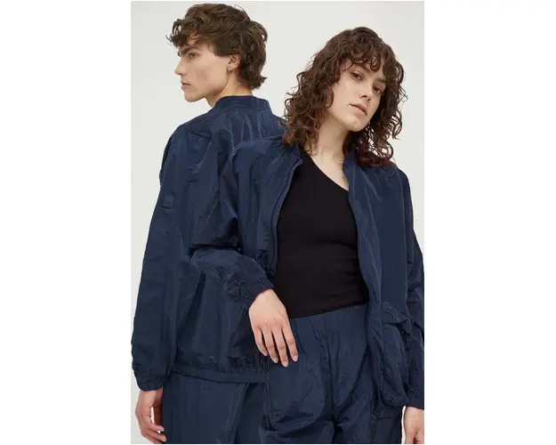 Rains geaca 18960 Bomber Jacket culoarea albastru marin, de tranzitie