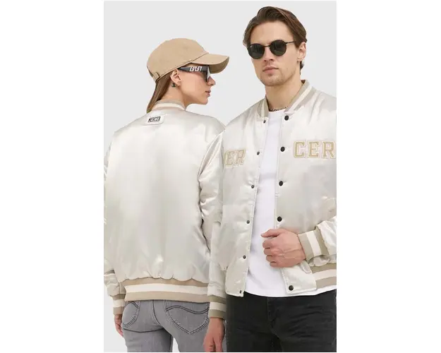 The Mercer Brand geaca bomber culoarea auriu, de iarna