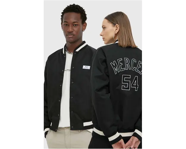 The Mercer Brand geaca bomber culoarea negru, de tranzitie
