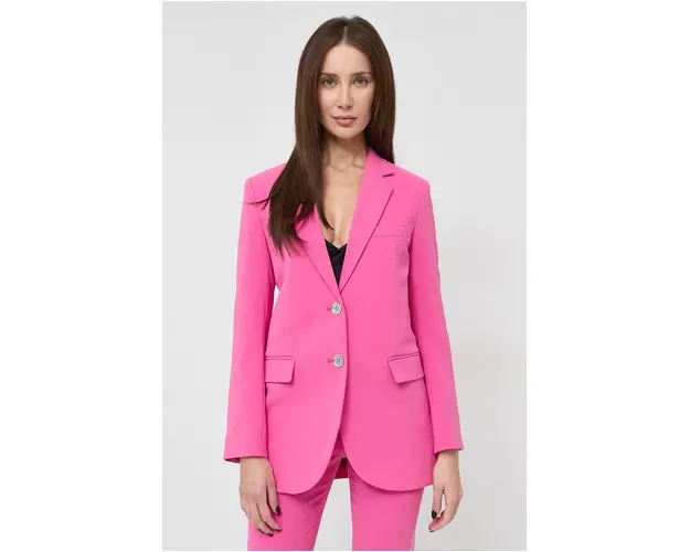 MICHAEL Michael Kors sacou culoarea roz, un singur rand de nasturi, neted