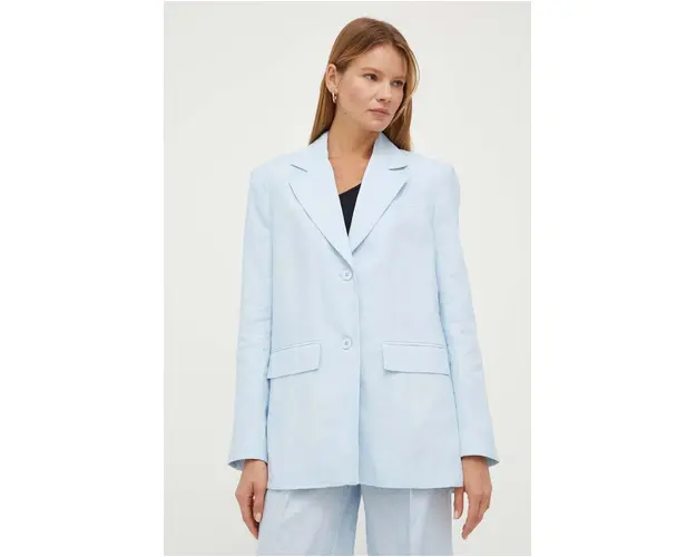 Remain sacou de in un singur rand de nasturi, neted