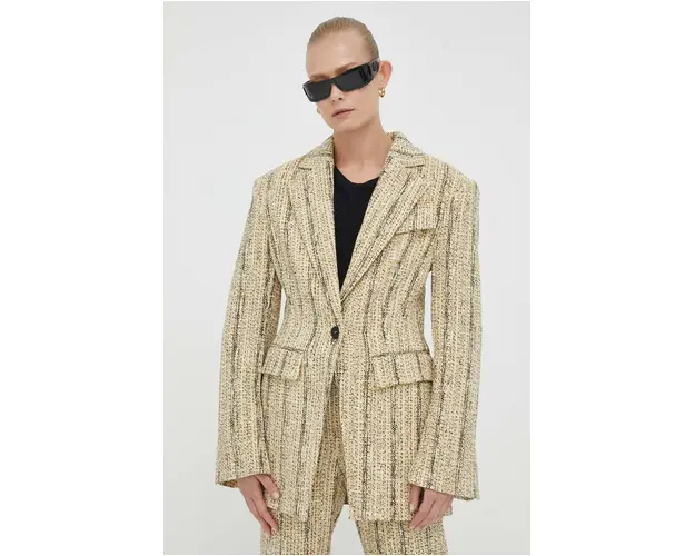 Day Birger et Mikkelsen sacou culoarea negru, un singur rand de nasturi, modelator