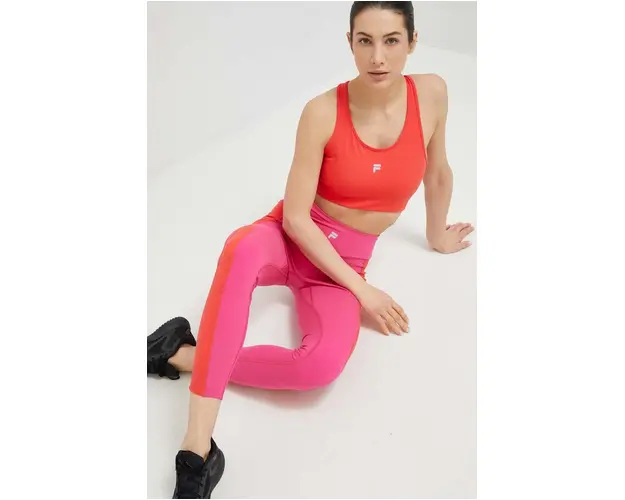 Fila leggins de antrenament Redon culoarea roz, modelator