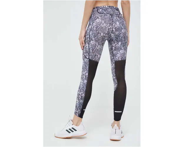 adidas Performance leggins de alergare FastImpact Seasonal culoarea violet, modelator