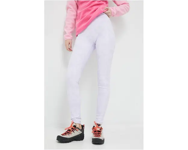 Columbia leggins sport Windgates femei, culoarea violet, modelator