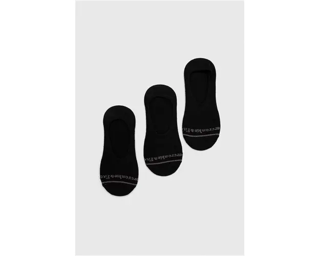 Abercrombie & Fitch sosete 3-pack barbati, culoarea negru