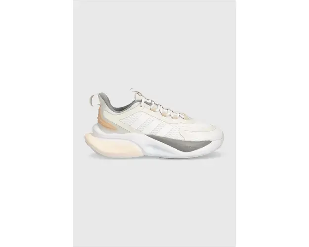 adidas sneakers pentru alergat AlphaBounce + culoarea bej HP6147