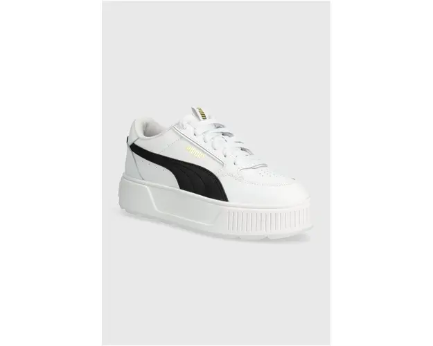 Puma sneakers din piele Karmen Rebelle culoarea alb 387212