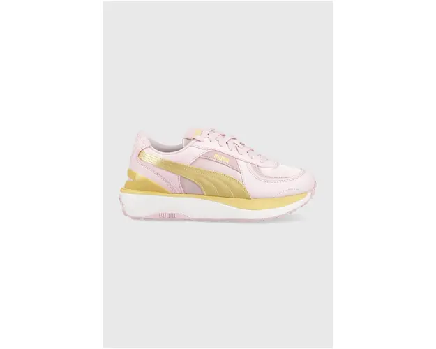 Puma sneakers Cruise Rider NU Satin Wns culoarea roz