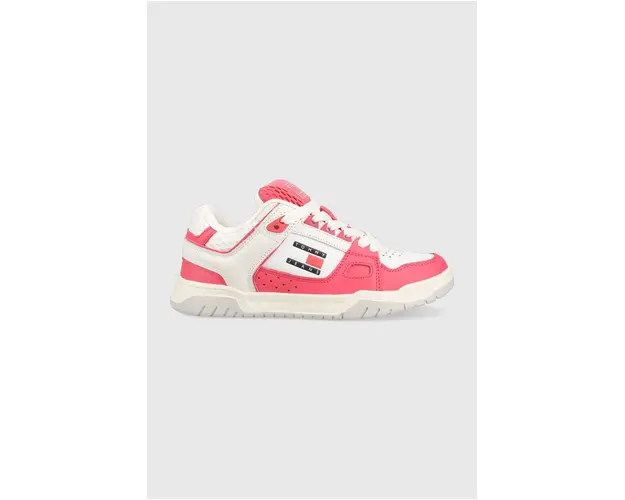 Tommy Jeans sneakers WMNS SKATE SNEAKER culoarea roz