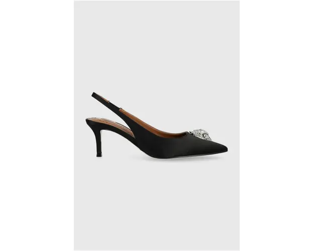 Kurt Geiger London pantofi cu toc Belgravia Sling Back culoarea negru, cu varf deschis 9786900609