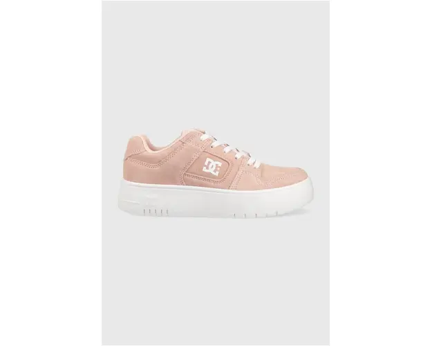 DC sneakers din piele culoarea roz
