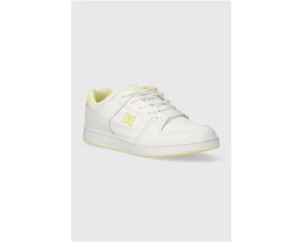 DC sneakers din piele culoarea alb