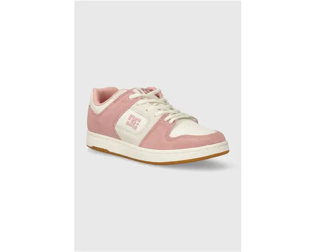 DC sneakers din piele culoarea roz