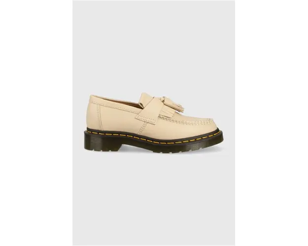 Dr. Martens mocasini de piele Adrian femei, culoarea bej, cu toc plat DM22760292
