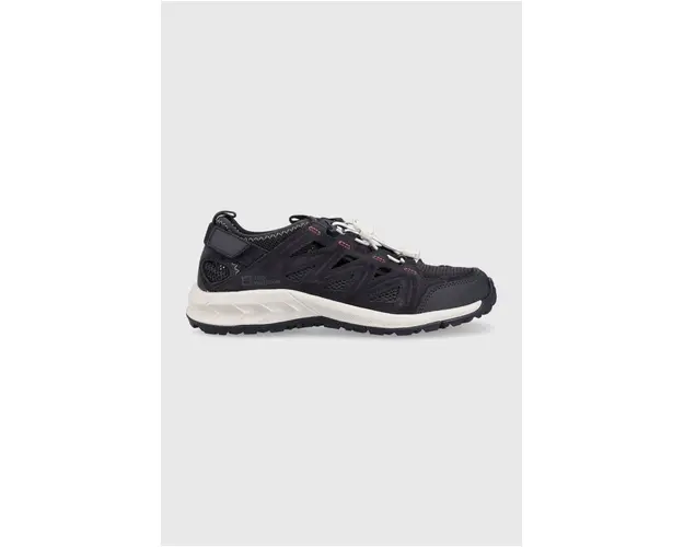 Jack Wolfskin pantofi Woodland 2 Hybrid Low femei, culoarea albastru marin