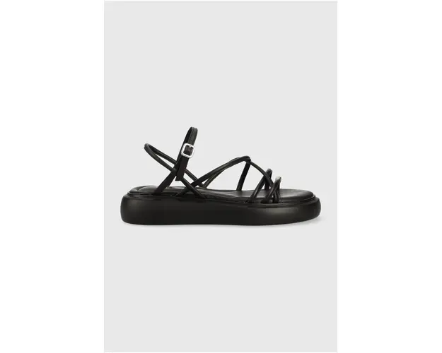 Vagabond Shoemakers sandale de piele Blenda femei, culoarea negru, cu platforma, 5519.801.20