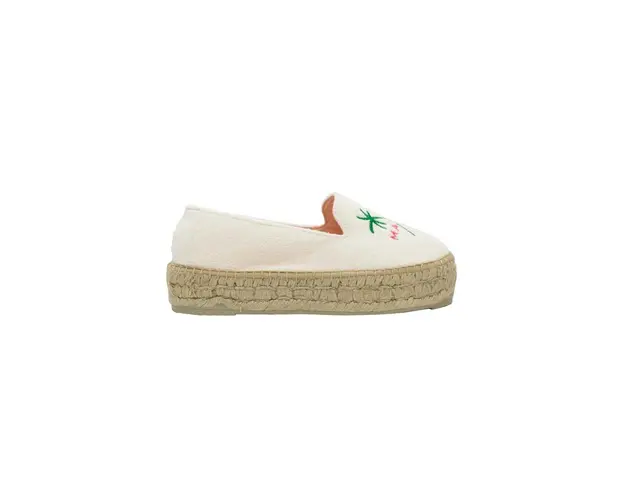 Manebi espadrile culoarea bej, cu platforma