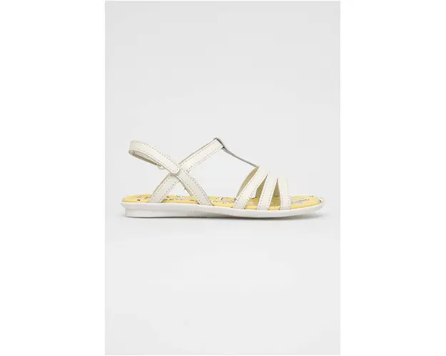 Camper sandale din piele pentru copii Twins culoarea bej