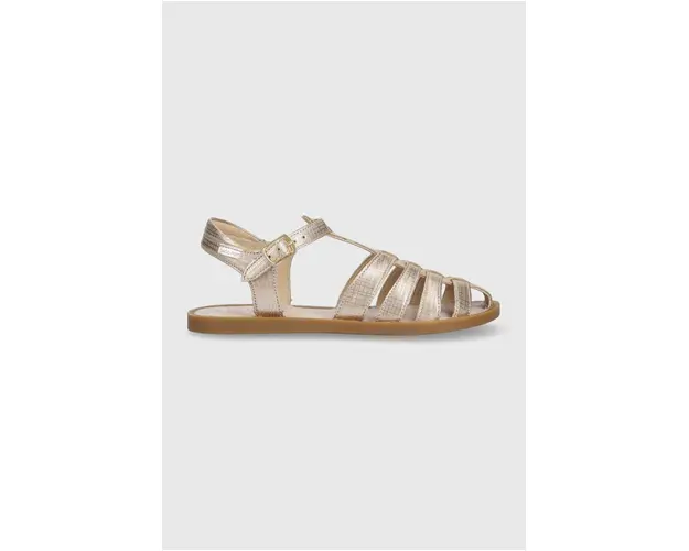 Shoo Pom sandale copii culoarea auriu