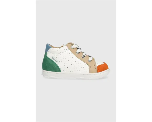 Shoo Pom tenisi din piele copii culoarea alb