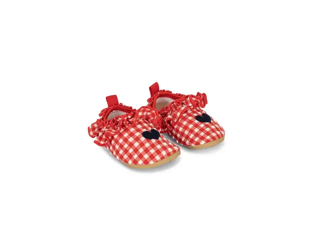 Konges Sløjd pantofi pentru bebelusi culoarea rosu