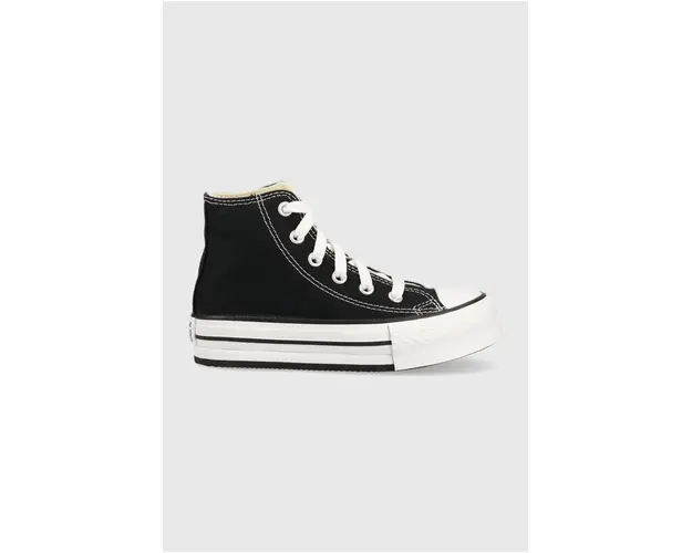 Converse tenisi copii CHCK TAYLOR ALL STAR EVA LIFT 372859C culoarea negru