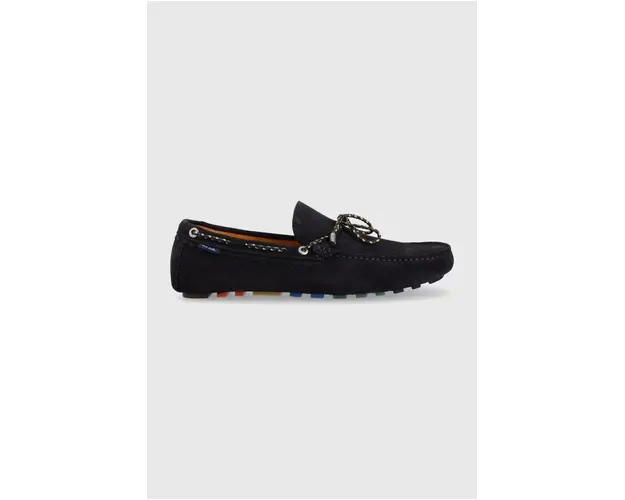 PS Paul Smith mocasini din piele intoarsa Springfield barbati, culoarea albastru marin