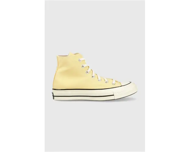 Converse tenisi Chuck 70 HI culoarea galben, A02757C A02757C-LIGHT.ORN
