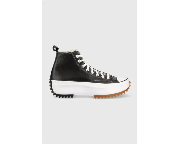 Converse tenisi de piele Run Star Hike Platform culoarea negru, A04292C