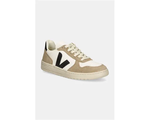 Veja sneakers din piele V-10 culoarea: bej VX0503138