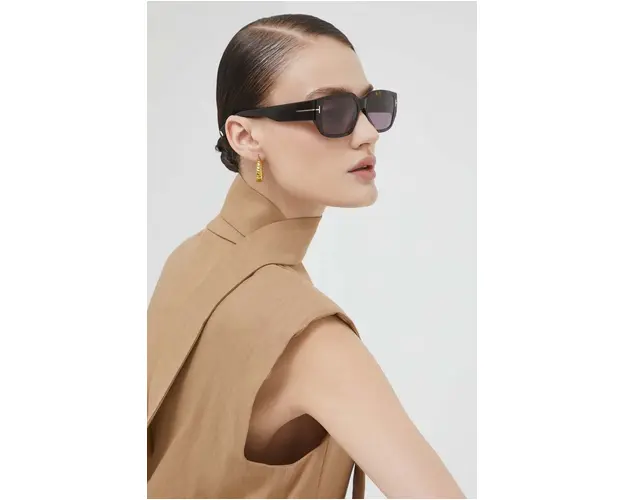 Tom Ford ochelari de soare femei, culoarea maro