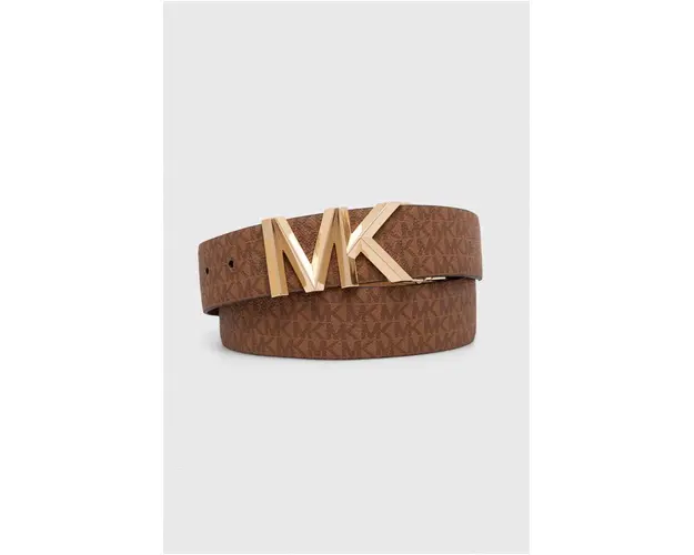 MICHAEL Michael Kors curea de piele cu doua fete femei, culoarea bej