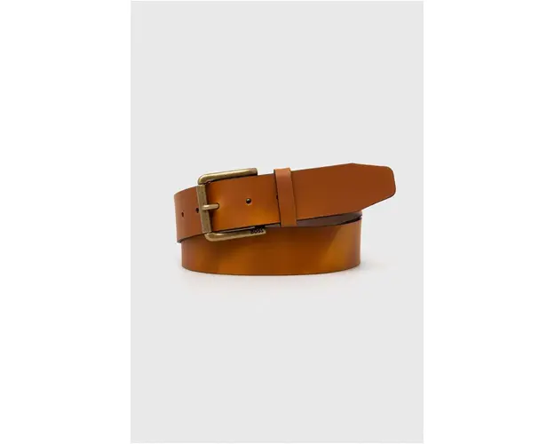 BOSS curea de piele barbati, culoarea maro 50491889