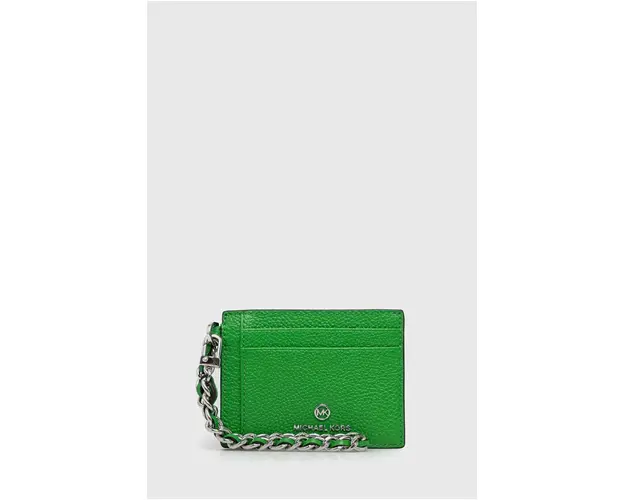 MICHAEL Michael Kors carcasa din piele femei, culoarea verde