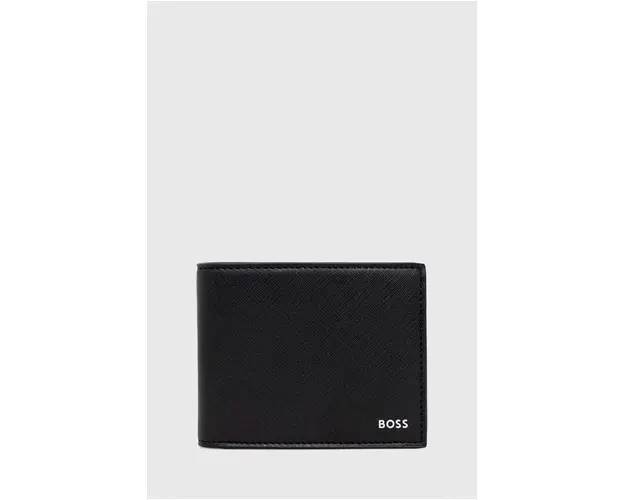 BOSS portofel de piele barbati, culoarea negru 50485623