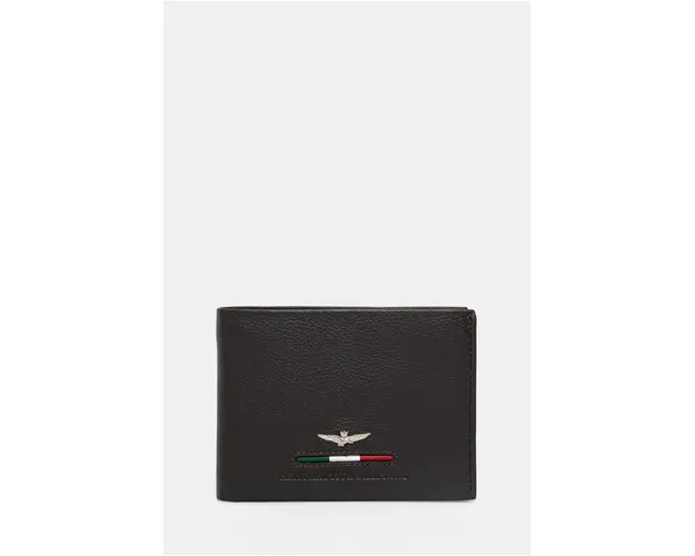 Aeronautica Militare portofel de piele barbati, culoarea maro