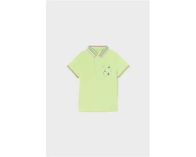 Mayoral tricou polo copii culoarea verde, cu imprimeu